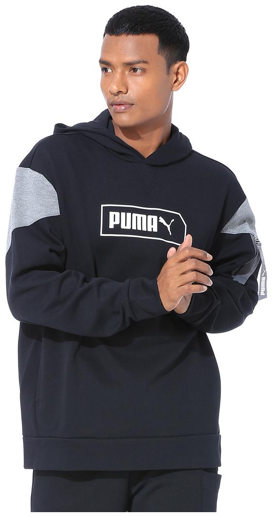 

Puma Men Black Hooded Sweatshirt
