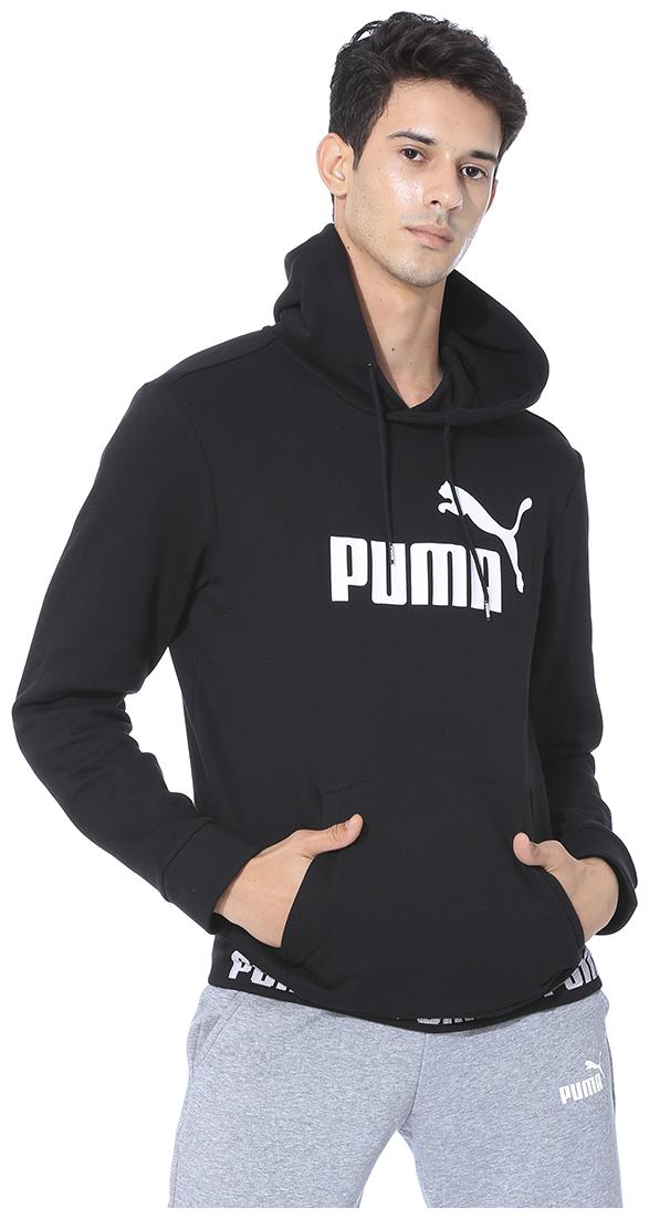 

Puma Men Black Hooded Sweatshirt