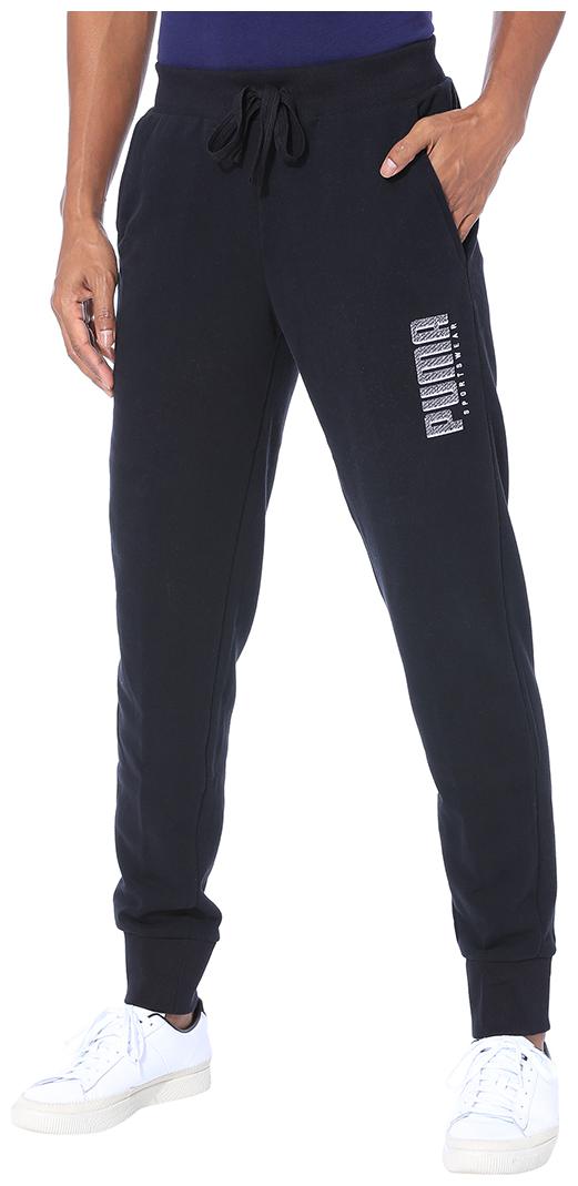 

Puma Men Cotton Printed Track Pants Black