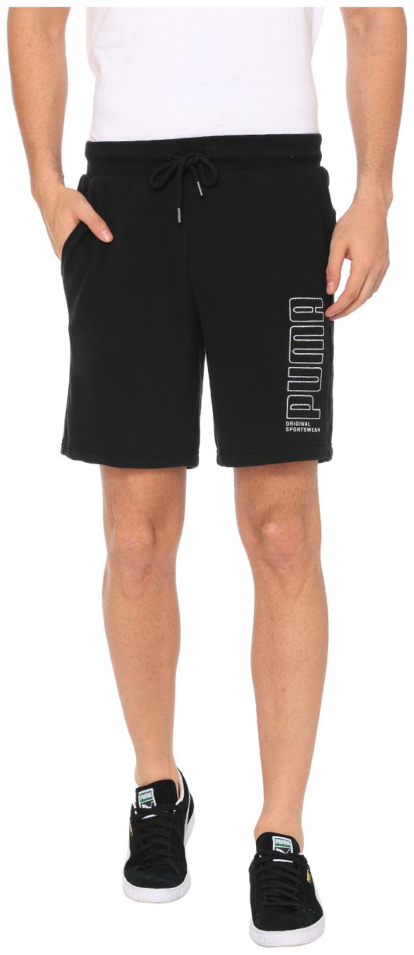 

Puma Men Black Regular Fit Regular Shorts