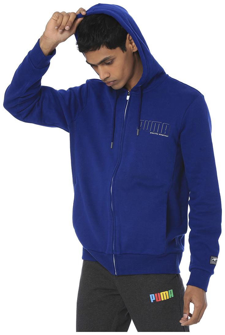 

Puma Men Cotton Quilted Jacket Blue