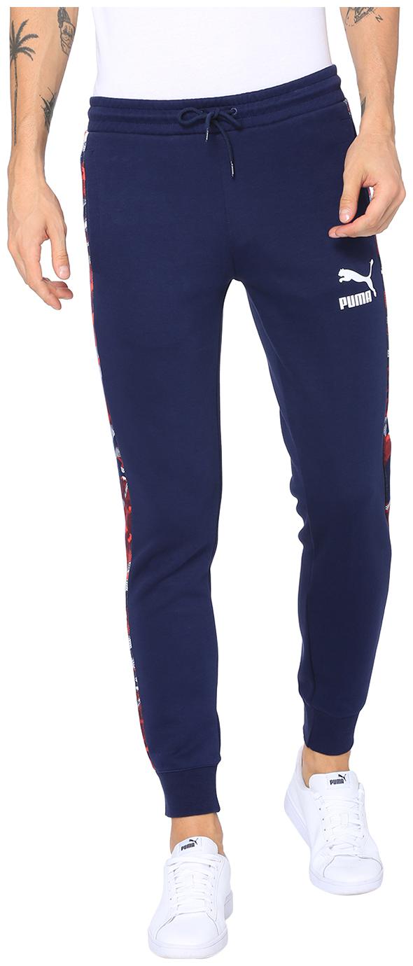 

Puma Men Cotton Printed Blue Joggers