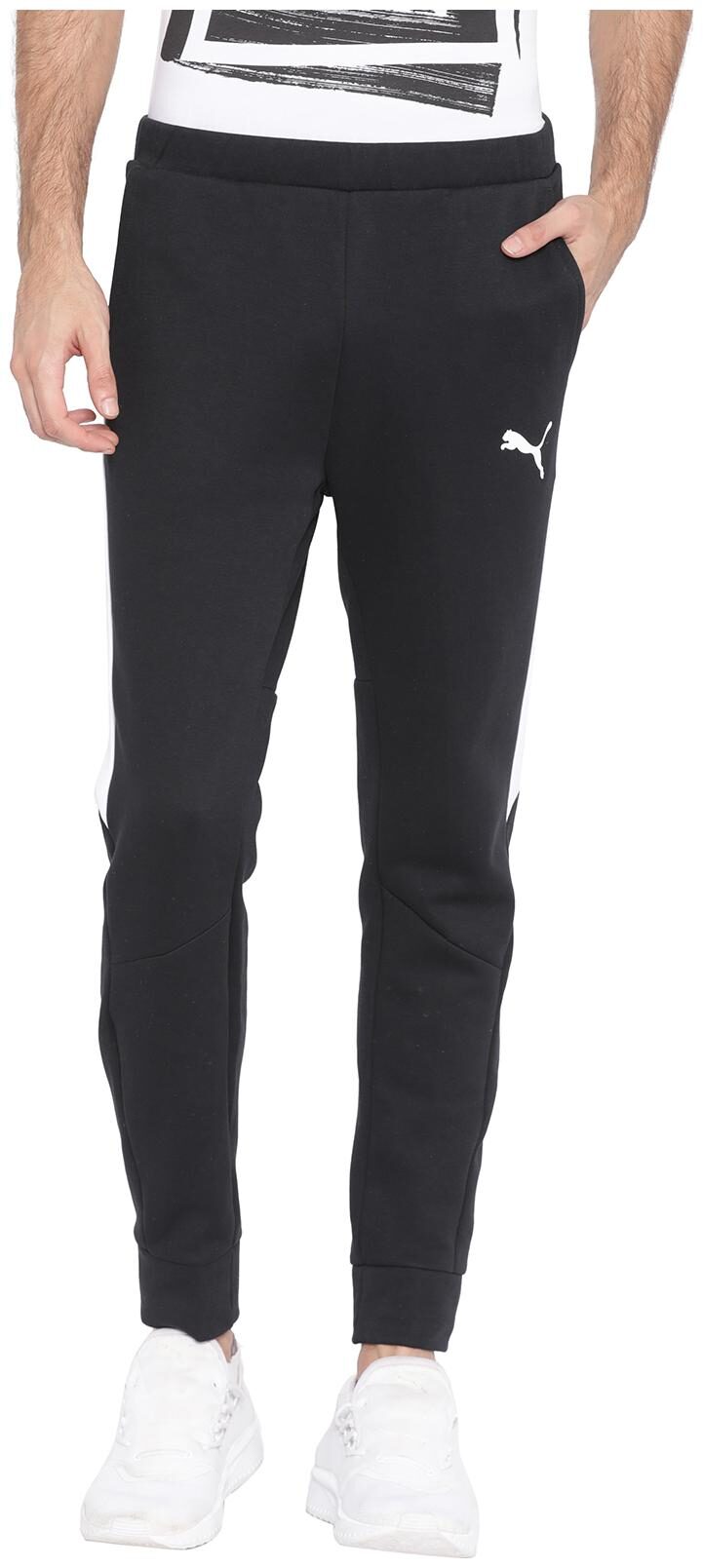 

Puma Men Black Solid Regular fit Track pants