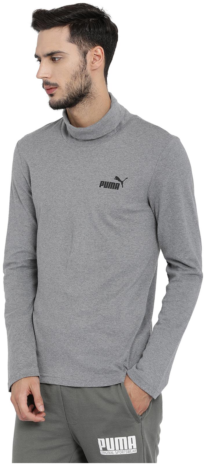 

Puma Men Grey Round neck Pullover
