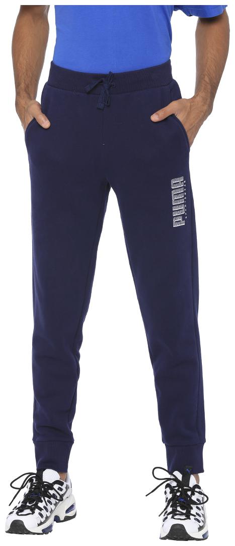 

Puma Men Cotton Printed Track Pants Blue