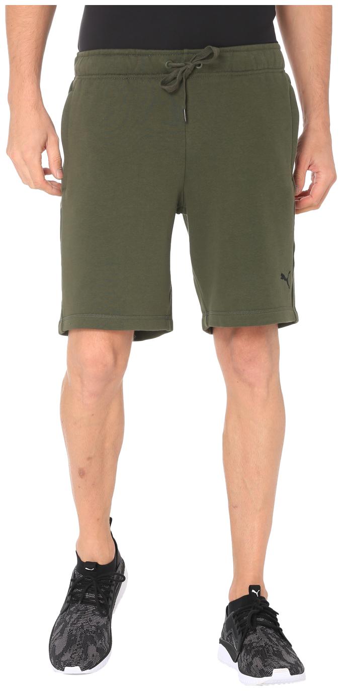 

Puma Men Cotton Regular Fit Shorts Green color