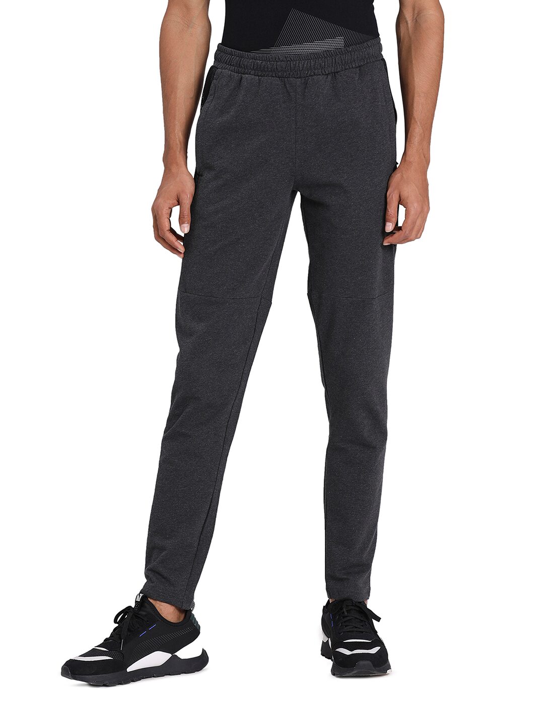 

Puma Men Cotton Printed Track Pants Grey