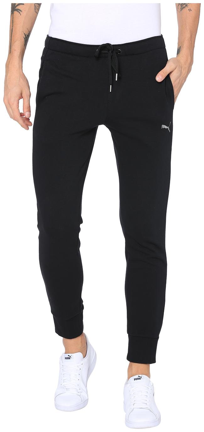 

Puma Men Cotton Regular Fit Track Pants Black color