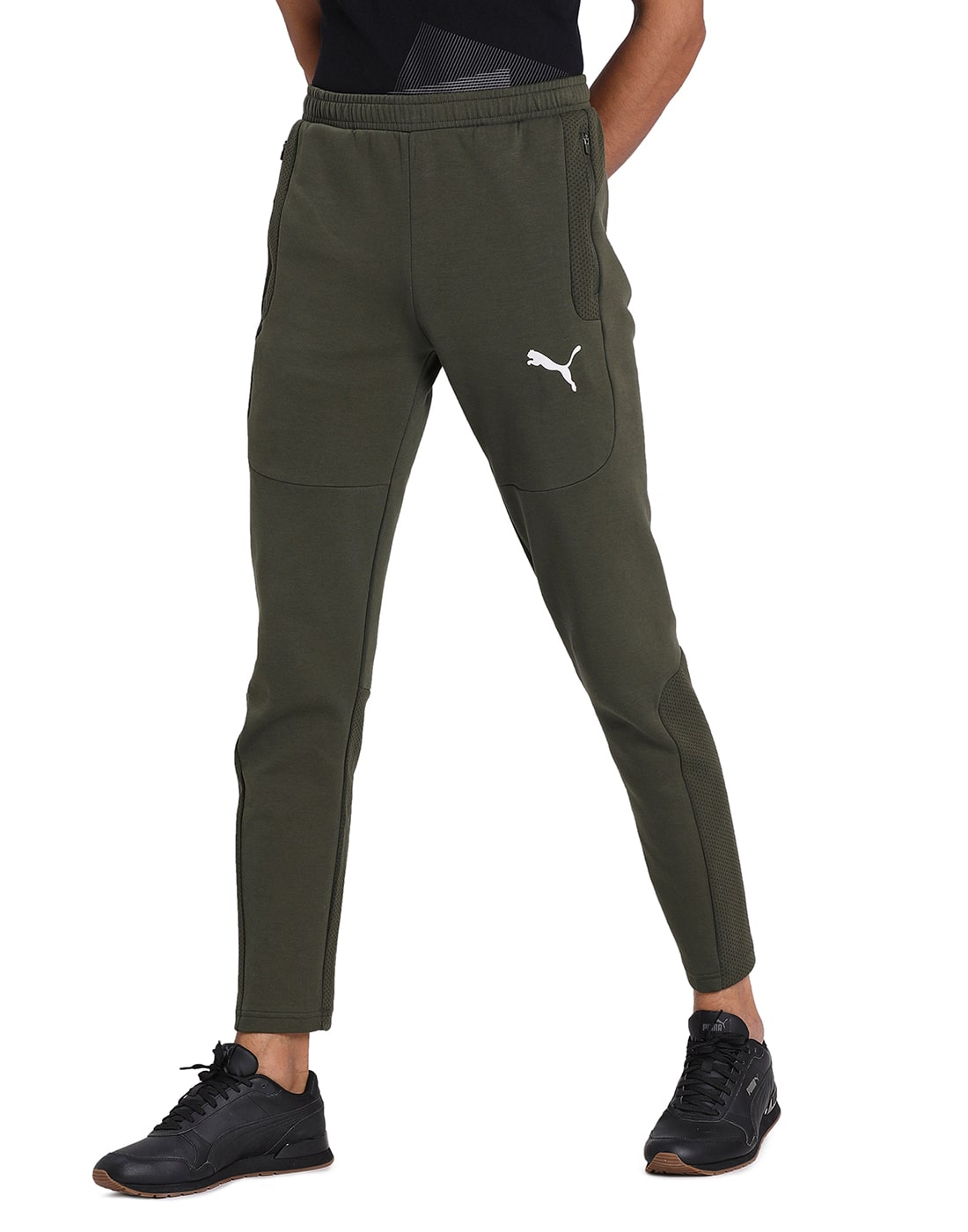 

Puma Men Green Solid Regular fit Track pants
