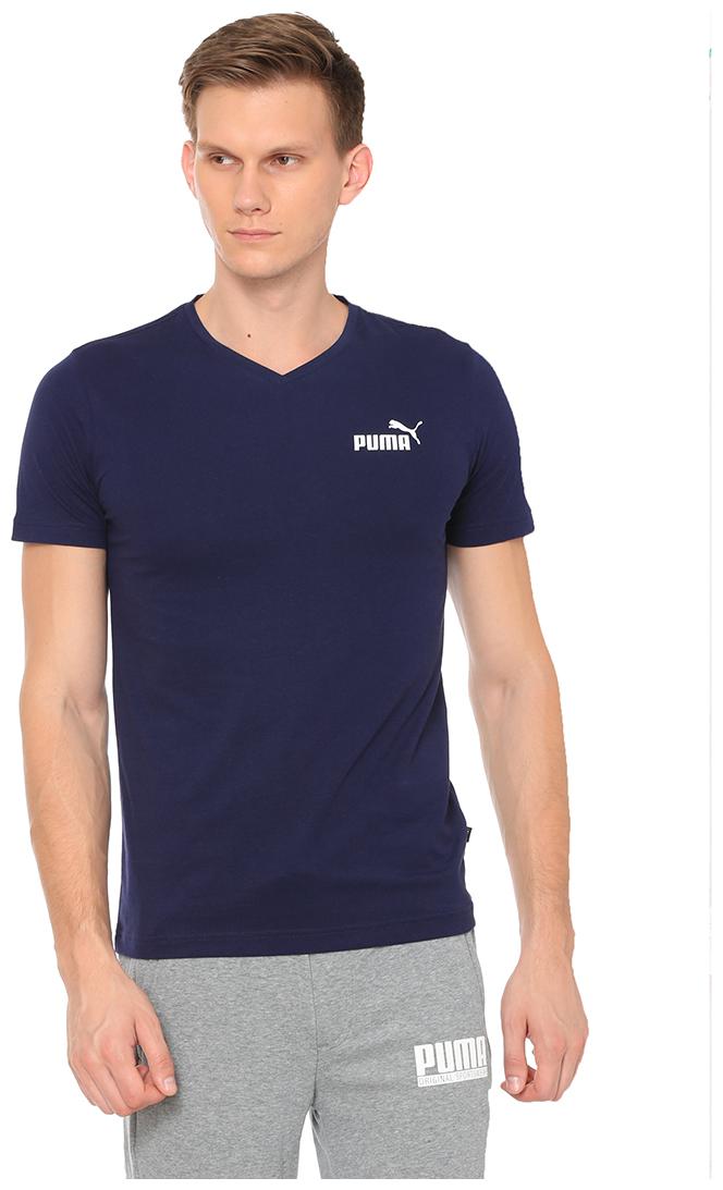 

Puma Men Blue Regular fit Cotton V neck T-Shirt - Pack Of 1