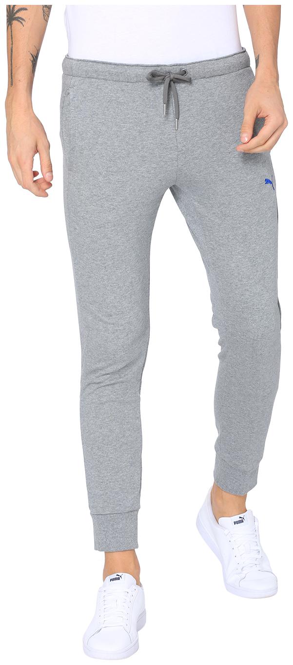 

Puma Men Cotton Regular Fit Track Pants Grey color