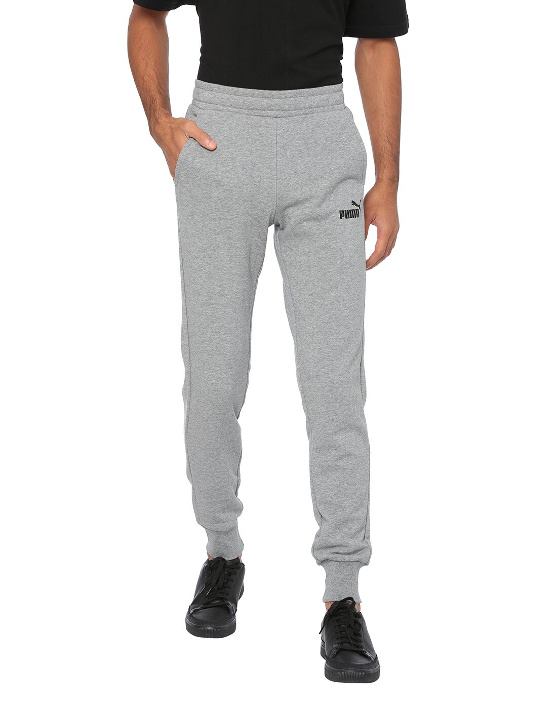 

Puma Men Cotton Printed Track Pants Grey