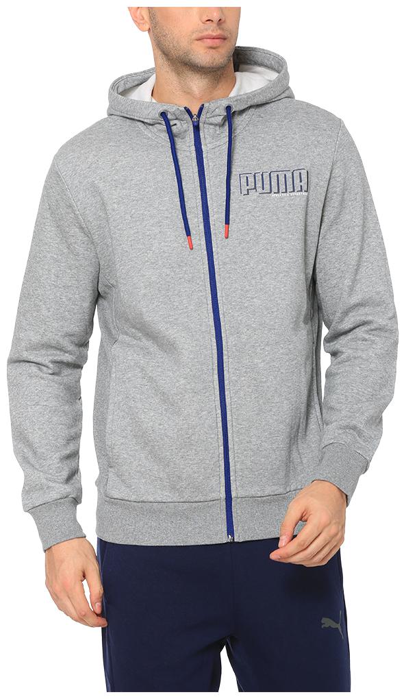 

Puma Men Blue Grey Solid Regular Fit Hooded Track Suit