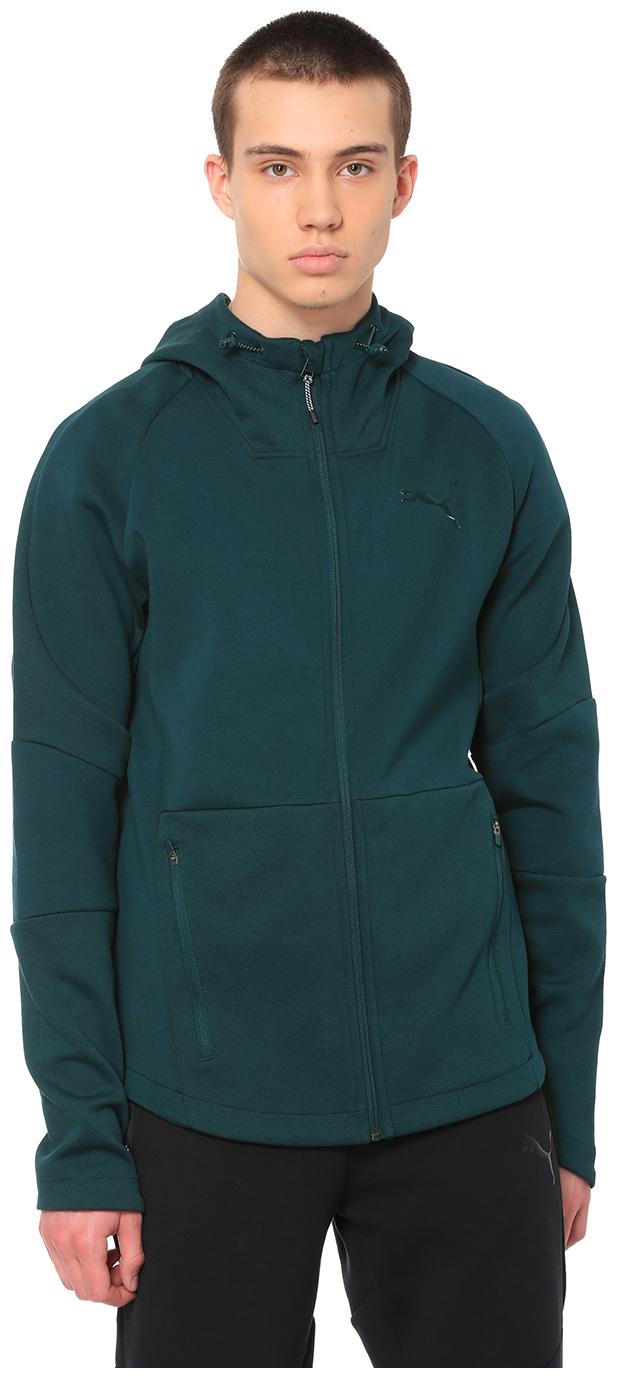 

PUMA Men Cotton Sports Jackets Sweatshirts Green