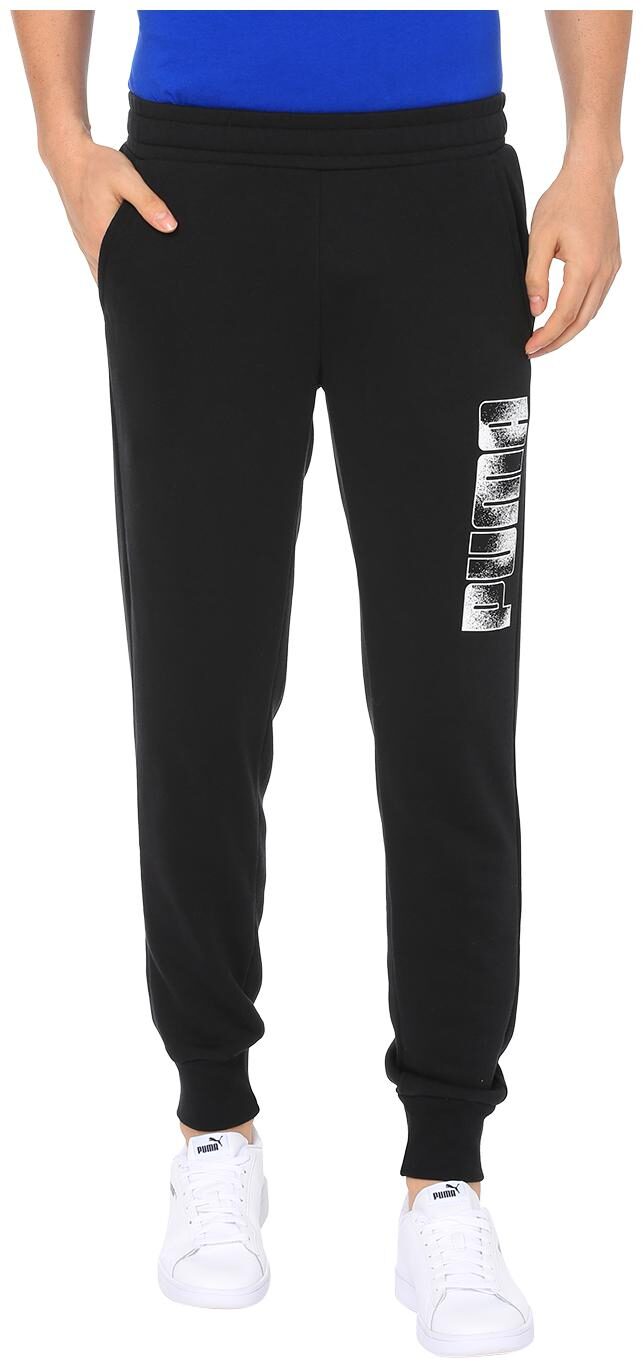 

PUMA Men Cotton Track Pants Black