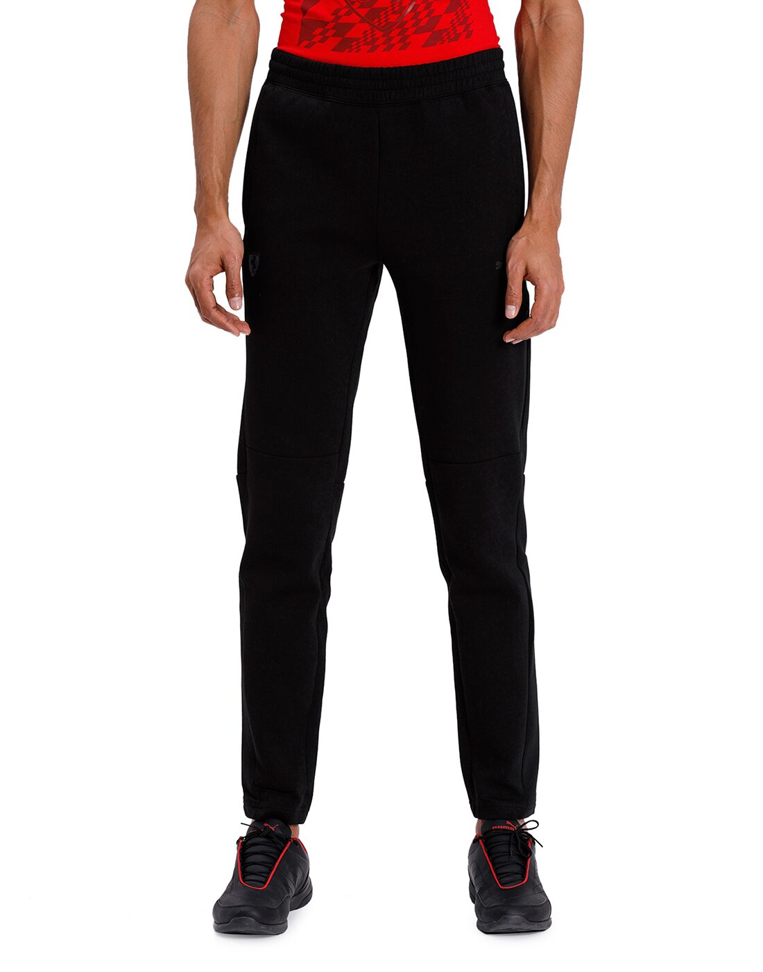 

Puma Men Black Solid Regular fit Track pants