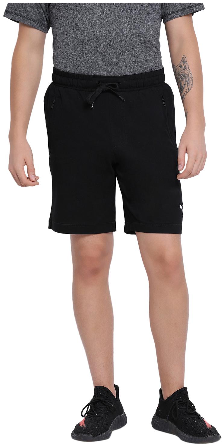 

Puma Men Cotton Solid Shorts Black