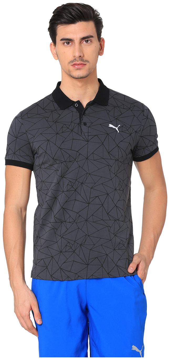 

Puma Men Grey Regular fit Cotton Blend Polo collar T-Shirt - Pack Of 1