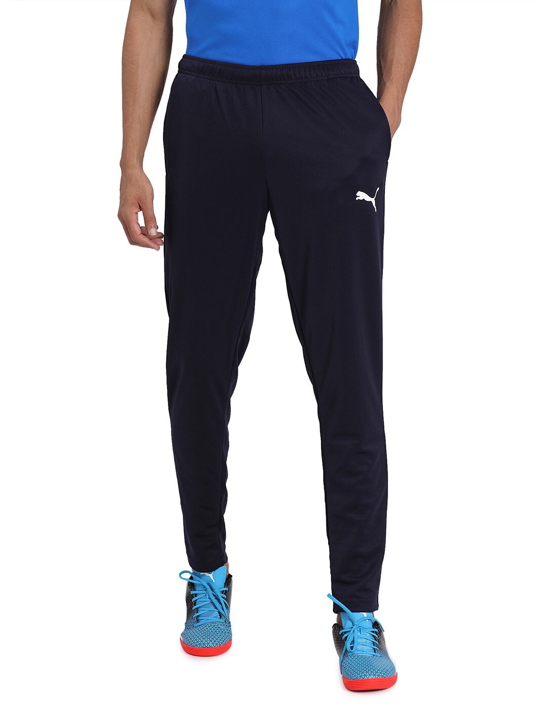 

Puma Men Blue Solid Regular fit Track pants