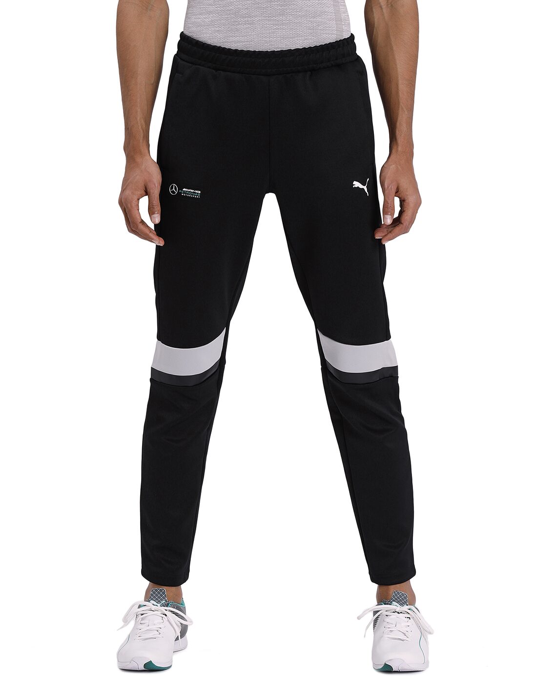

Puma Men Black Solid Regular fit Track pants