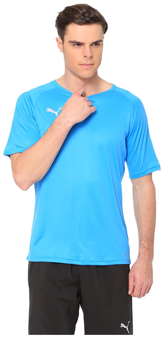 

Puma Men Blue Regular fit Polyester Round neck T-Shirt - Pack Of 1