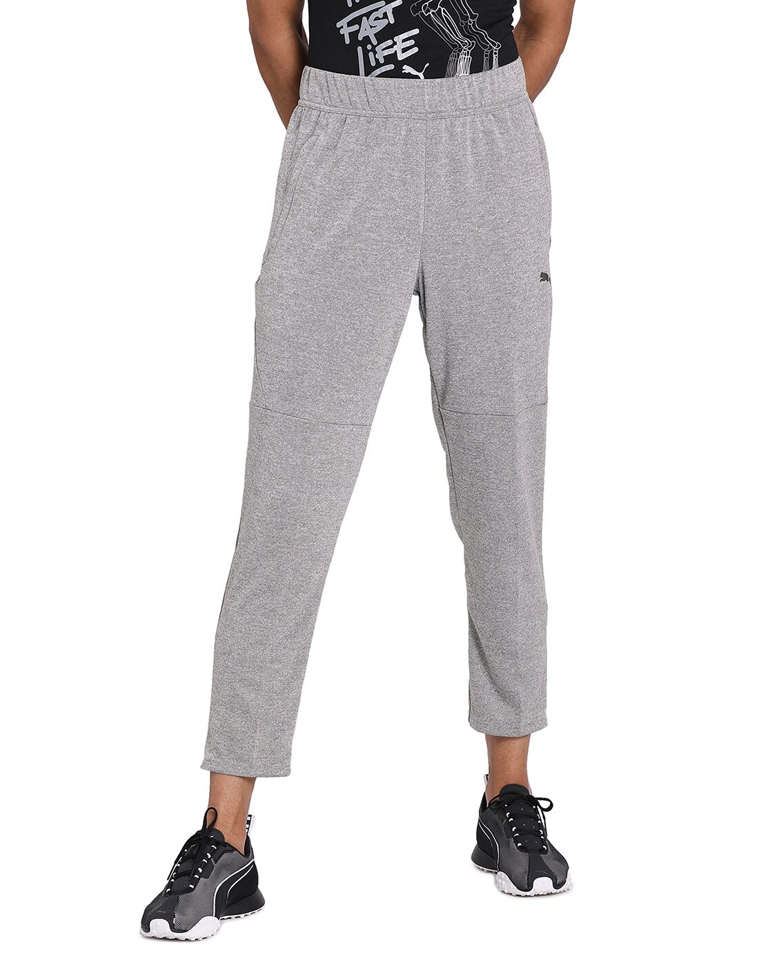 

Puma Men Grey Solid Regular fit Track pants