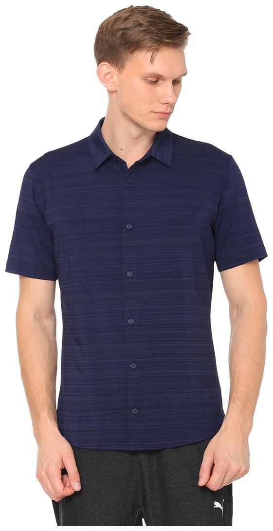 

Puma Men Blue Solid Regular Fit Casual Shirt