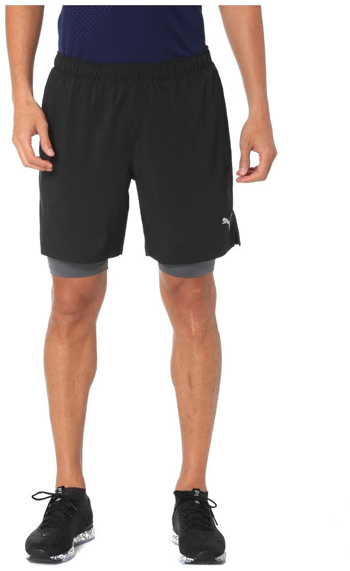 

Puma Men Black Regular Fit Regular Shorts