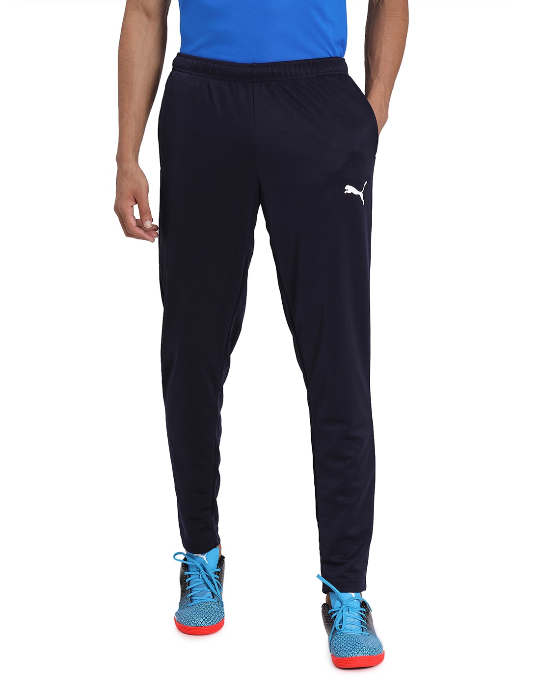 

Puma Men Blue Solid Regular fit Track pants