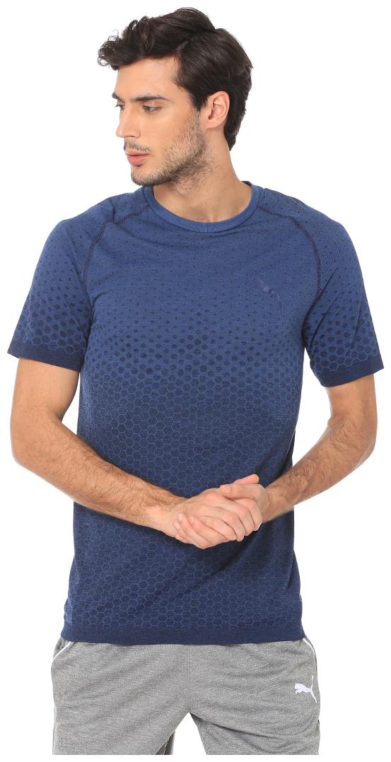 

Puma Men Blue Regular fit Polyester Round neck T-Shirt - Pack Of 1