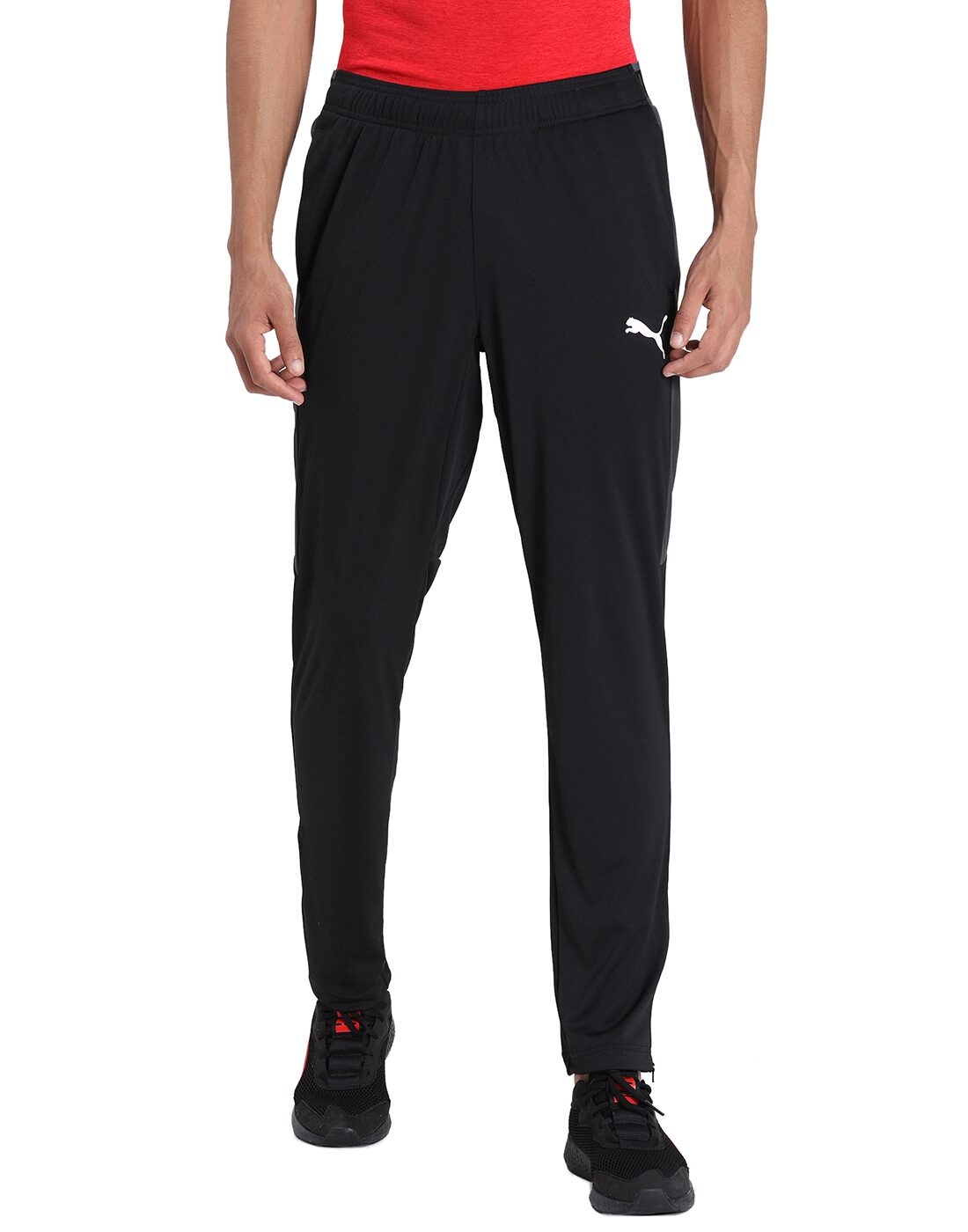 

Puma Men Black Solid Regular fit Track pants