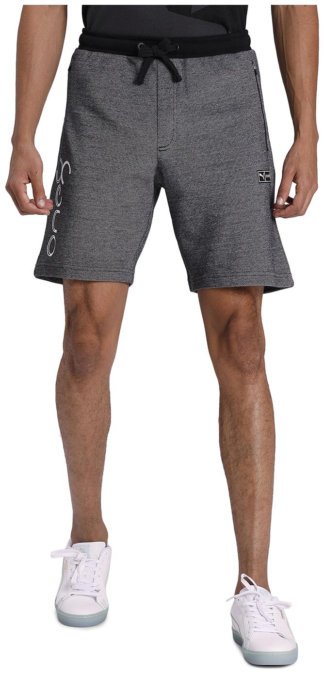 

Puma Men Poly Cotton Solid Sports Shorts Grey