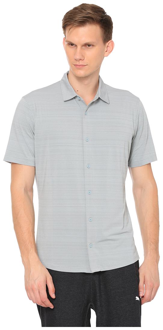 

Puma Men Grey Solid Regular Fit Casual Shirt