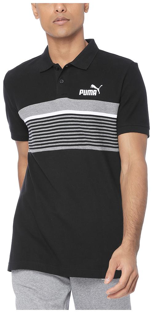 

Puma Men Black Regular fit Cotton Polo collar T-Shirt - Pack Of 1