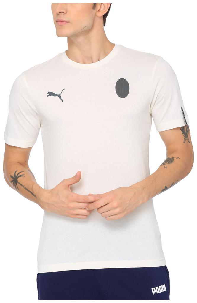 

Puma Men White Regular fit Cotton Round neck T-Shirt - Pack Of 1