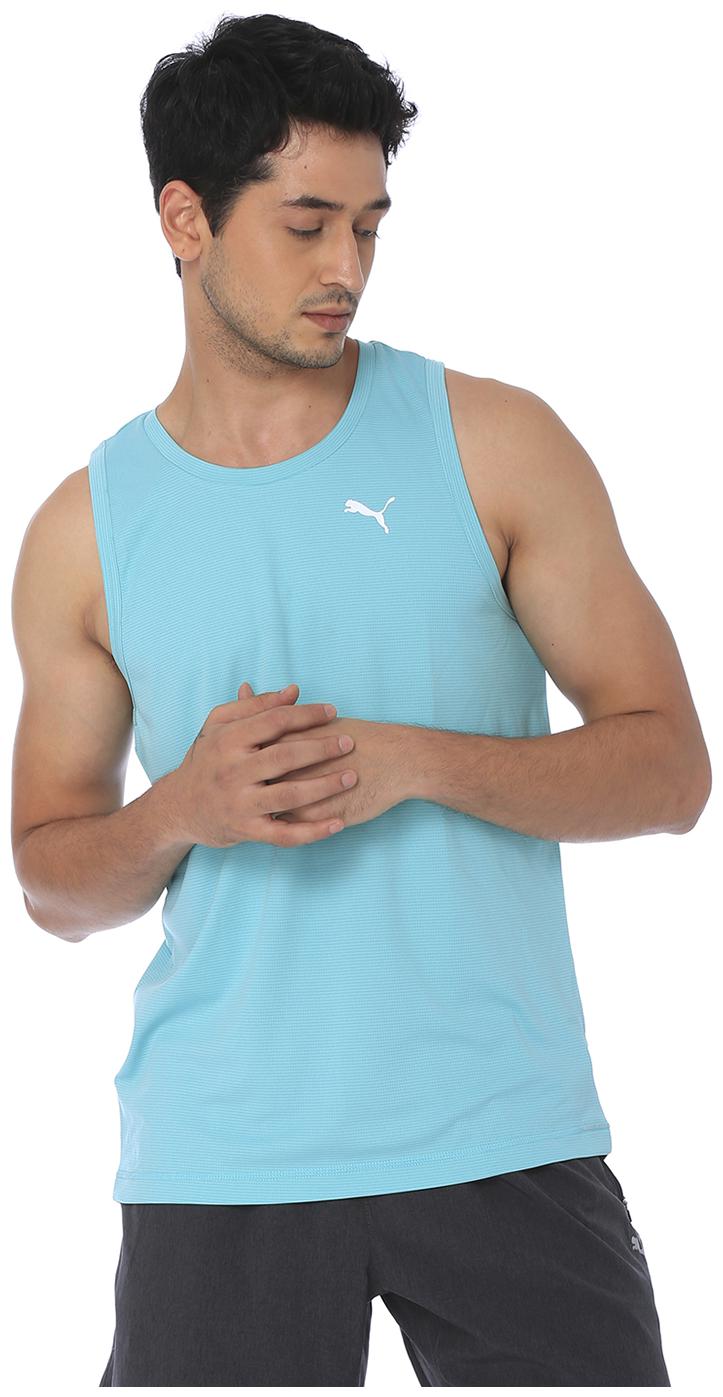

Puma Men Blue Regular fit Cotton Scoop neck T-Shirt - Pack Of 1