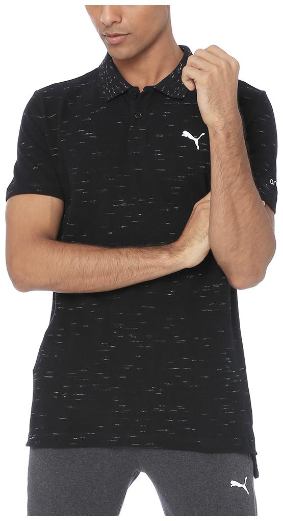 

Puma Men Black Regular fit Cotton Polo collar T-Shirt - Pack Of 1