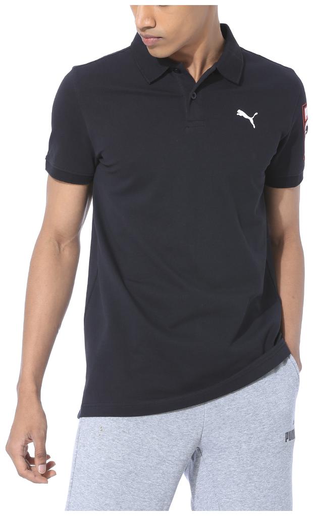 

Puma Men Black Regular fit Cotton Polo collar T-Shirt - Pack Of 1