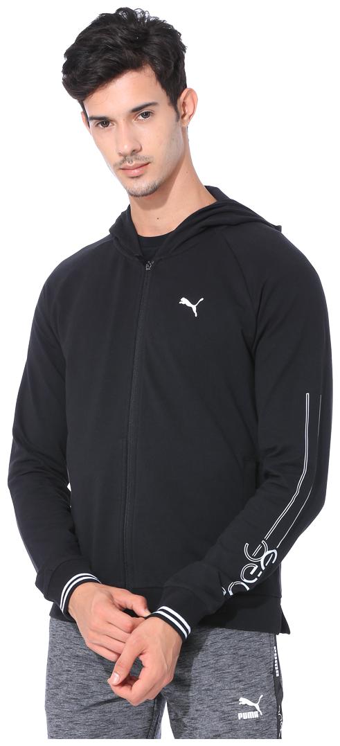 

Puma Men Black Solid Quilted jacket