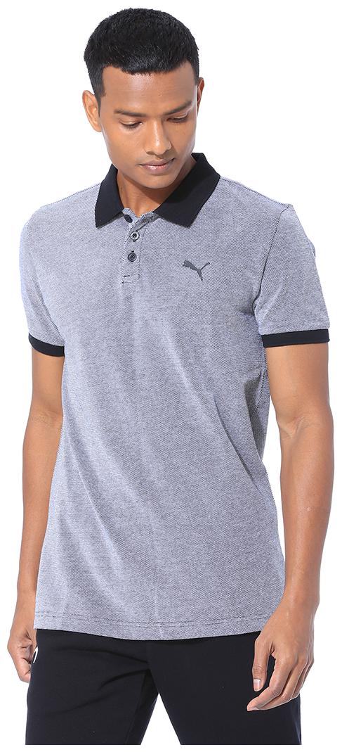 

Puma Men Grey Regular fit Cotton Polo collar T-Shirt - Pack Of 1