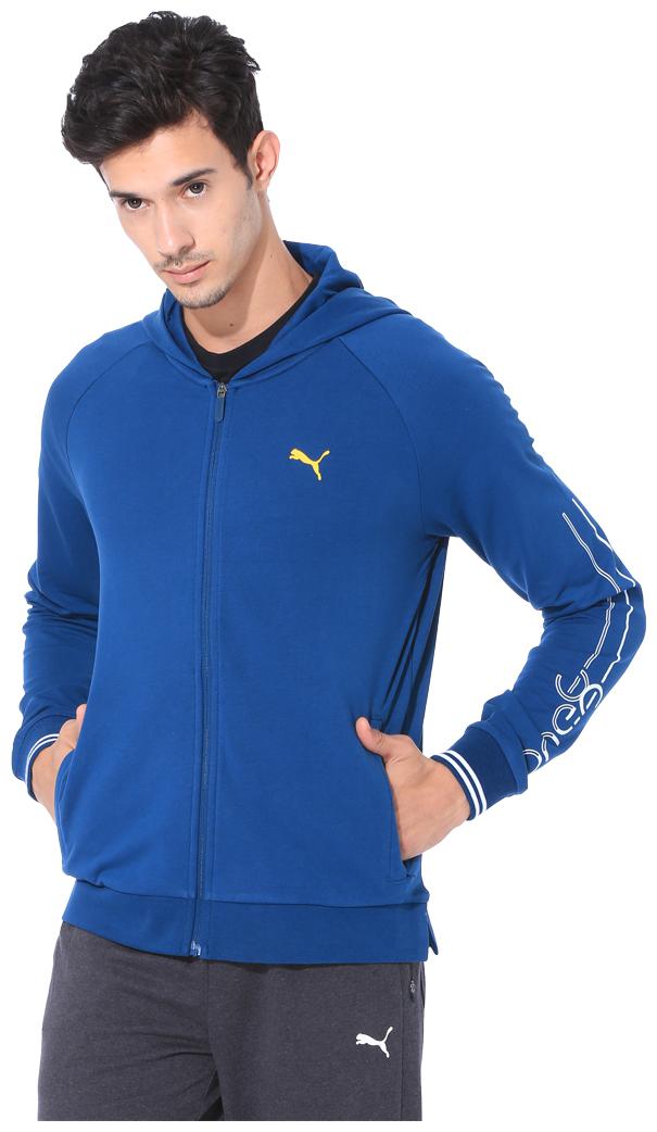 

Puma Men Blue Solid Quilted jacket