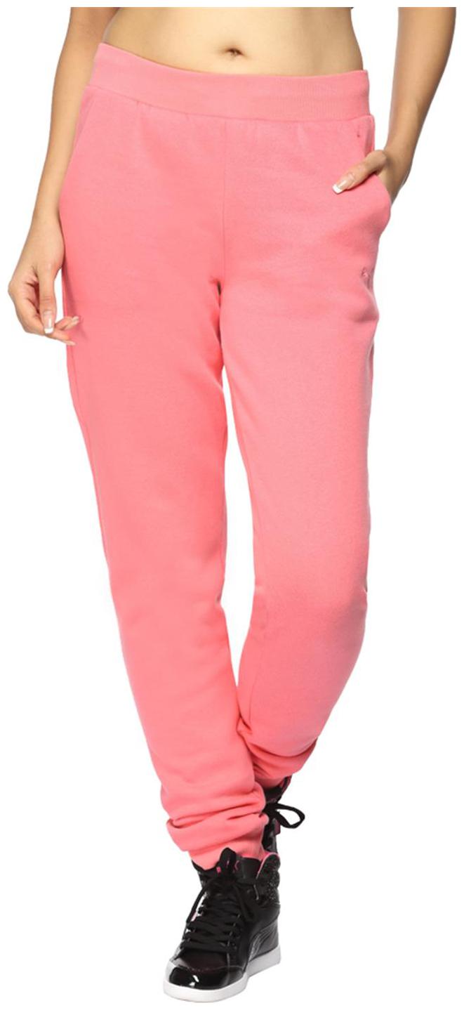 

Puma Women Regular fit Cotton Solid Track pants - Pink