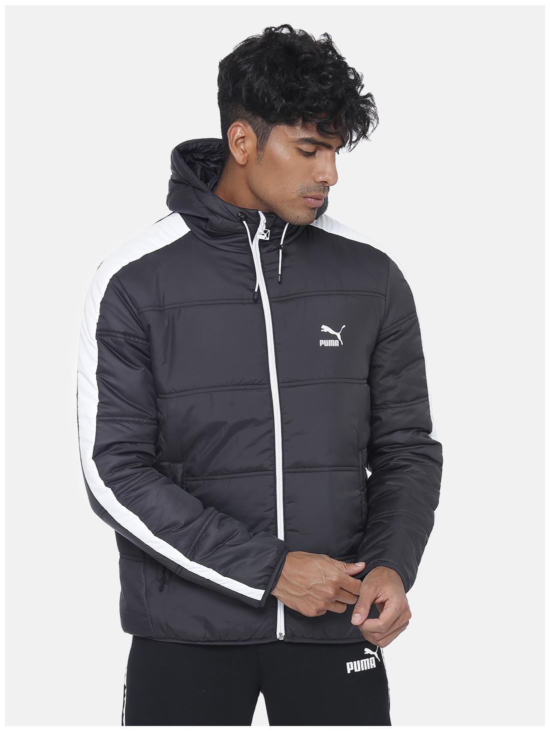 

Puma Men Black Solid Quilted jacket