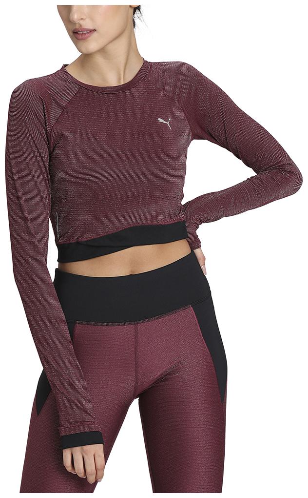 

Puma Women Maroon Regular fit Round neck Nylon T shirt