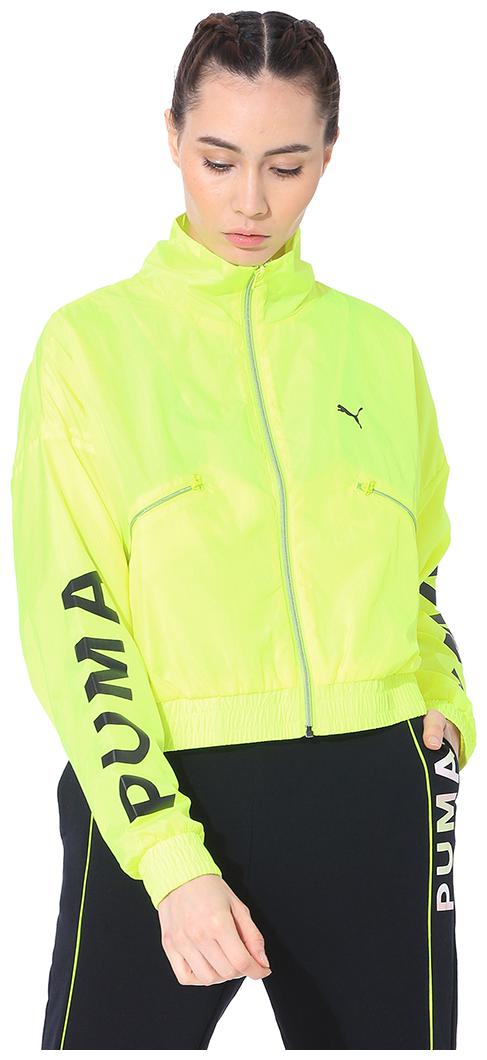 

Puma Women Printed Regular Jacket - Yellow