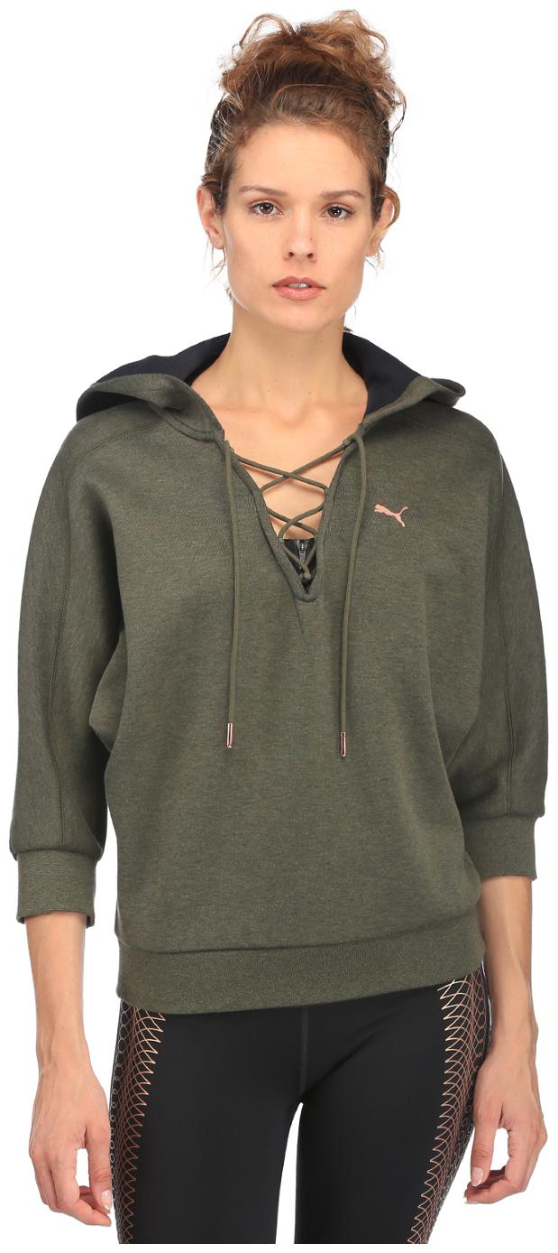 

Puma Women Solid Hoodie - Green