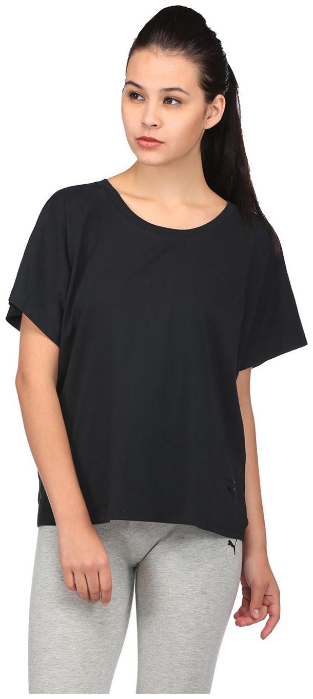 

Puma Women Solid Sports T-Shirt - Black