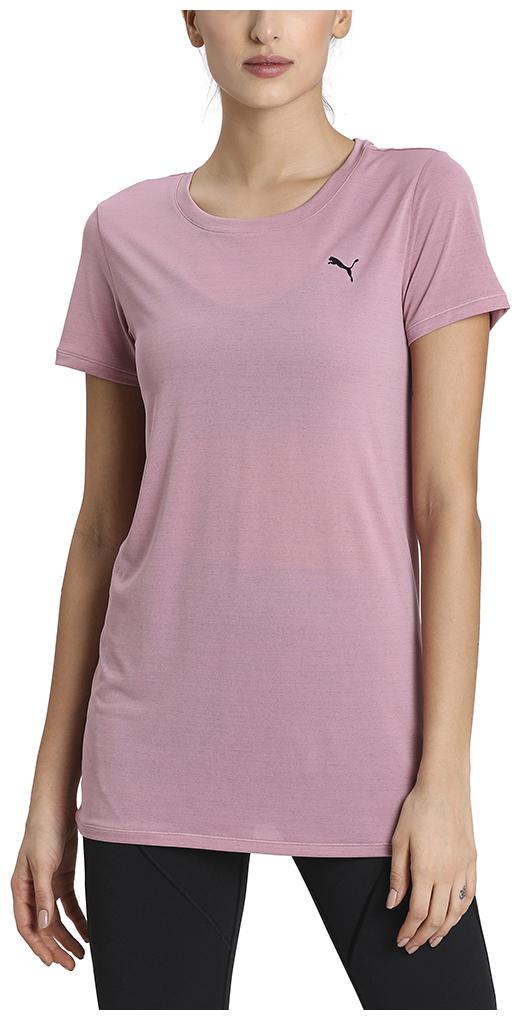 

Puma Women Pink Regular fit Round neck Polyester T shirt