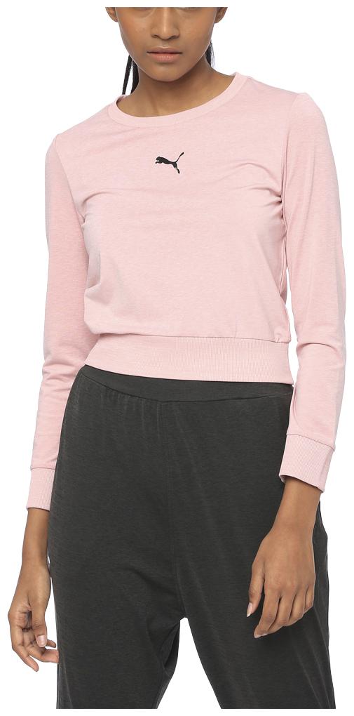 

Puma Women Pink Regular fit Round neck Polyester T shirt