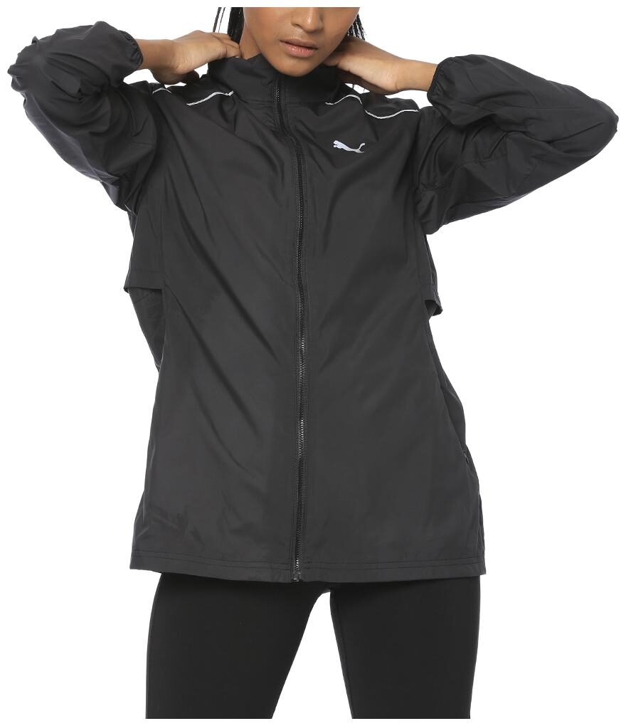 

Puma Women Solid Regular Jacket - Black